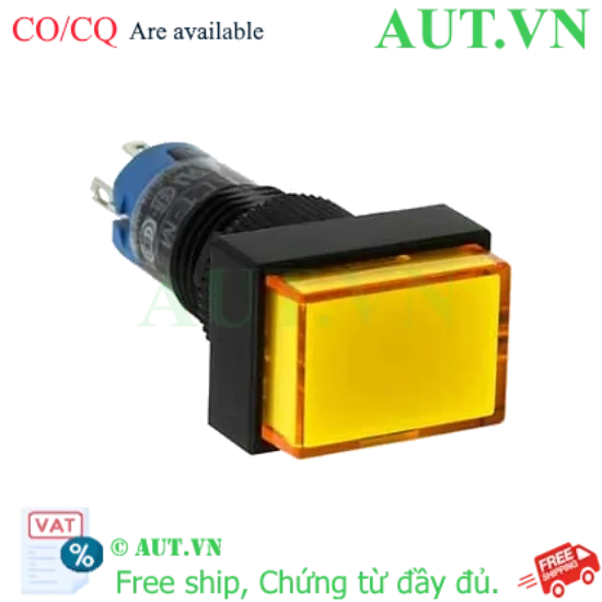 Ảnh của Nút nhấn nhả có đèn IDEC AL1H-M11Y 2.7VDC D10 1NO+1NC (Vàng)
