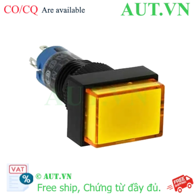 Ảnh của Nút nhấn nhả có đèn IDEC AL1H-M11Y 2.7VDC D10 1NO+1NC (Vàng)