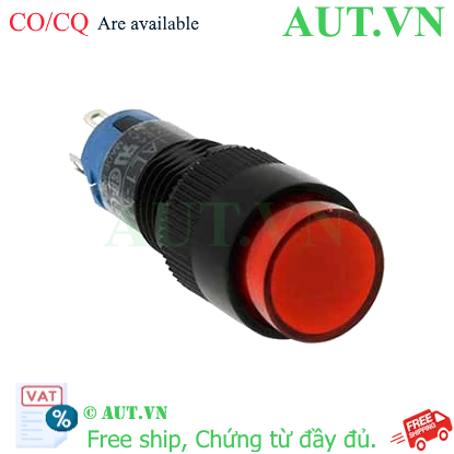 Ảnh của Nút nhấn nhả có đèn IDEC AL1M-M11R 2.0VDC D10 1NO+1NC (Đỏ)