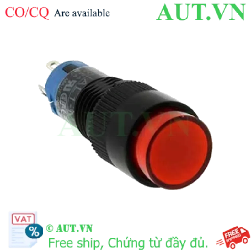 Ảnh của Nút nhấn nhả có đèn IDEC AL1M-M11R 2.0VDC D10 1NO+1NC (Đỏ)