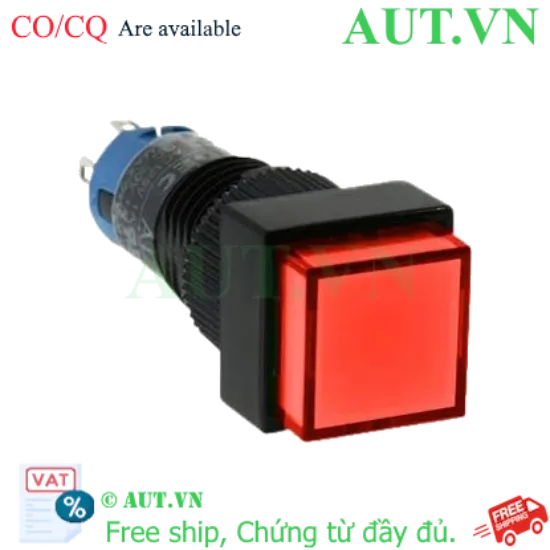 Ảnh của Nút nhấn nhả có đèn IDEC AL1Q-M11R 2.0VDC D10 1NO+1NC (Đỏ)