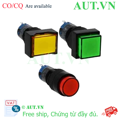 Ảnh của Nút nhấn nhả có đèn IDEC AL2H-M11Y 2.7VDC D12 1NO+1NC (Vàng)