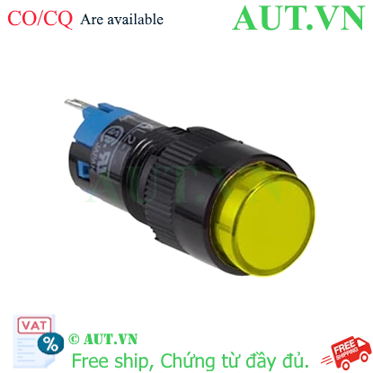 Ảnh của Nút nhấn nhả có đèn IDEC AL2M-M11Y 2.7VDC D12 1NO+1NC (Vàng)