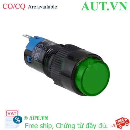 Ảnh của Nút nhấn nhả có đèn IDEC AL2M-M21PG 2.9VDC D12 2NO+2NC (Xanh)