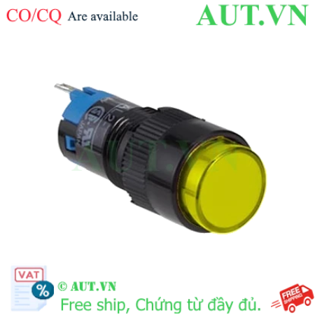 Ảnh của Nút nhấn nhả có đèn IDEC AL2M-M21Y 2.7VDC D12 2NO+2NC (Vàng)