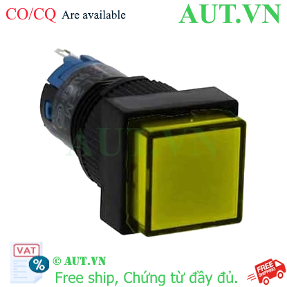 Ảnh của Nút nhấn nhả có đèn IDEC AL2Q-M11PY 2.7VDC D12 1NO+1NC (Vàng)