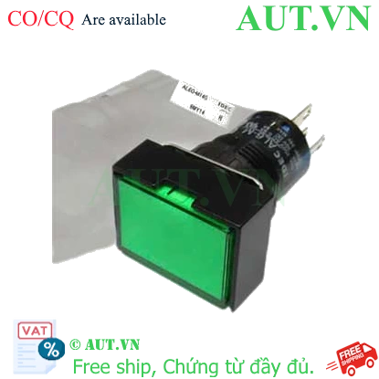 Ảnh của Nút nhấn nhả có đèn IDEC AL6G-M14G 24VAC/DC D16 1NO+1NC (Xanh)