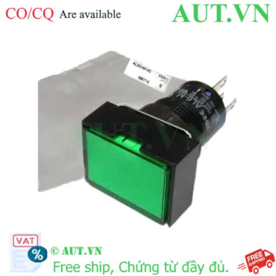 Ảnh của Nút nhấn nhả có đèn IDEC AL6G-M14G 24VAC/DC D16 1NO+1NC (Xanh)