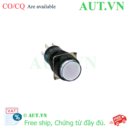 Ảnh của Nút nhấn nhả có đèn IDEC AL6M-M14WC 24VAC/DC D16 1NO+1NC (Trắng)