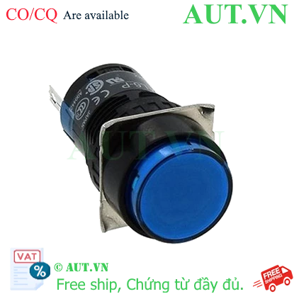 Ảnh của Nút nhấn nhả có đèn IDEC AL6M-M24SC 24VAC/DC D16 2NO+2NC (Xanh)