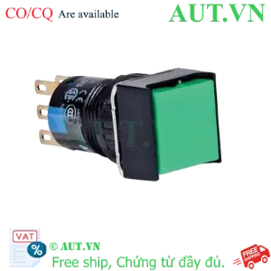Ảnh của Nút nhấn nhả có đèn IDEC AL6Q-M14G 24VAC/DC D16 1NO+1NC (Xanh)