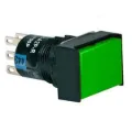 Ảnh của Nút nhấn nhả có đèn IDEC AL6Q-M14G 24VAC/DC D16 1NO+1NC (Xanh)
