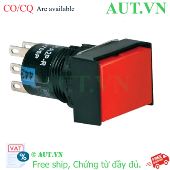 Ảnh của Nút nhấn nhả có đèn IDEC AL6Q-M14R 24VAC/DC D16 1NO+1NC (Đỏ)