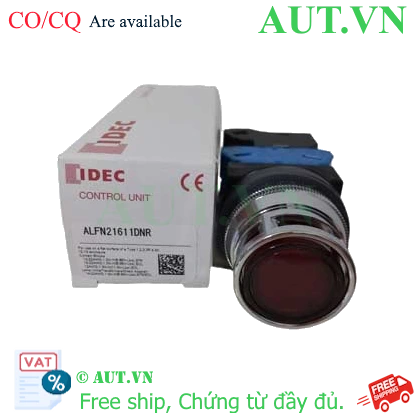 Ảnh của Nút nhấn nhả có đèn IDEC ALFN21611DNR 110VAC D30 1NO+1NC (Đỏ)