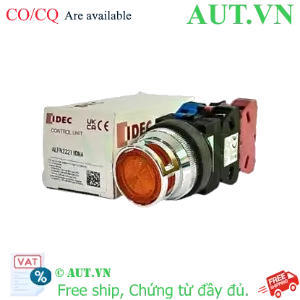 Ảnh của Nút nhấn nhả có đèn IDEC ALFN22211DNA 24VAC/DC D30 1NO+1NC (Hổ phách)