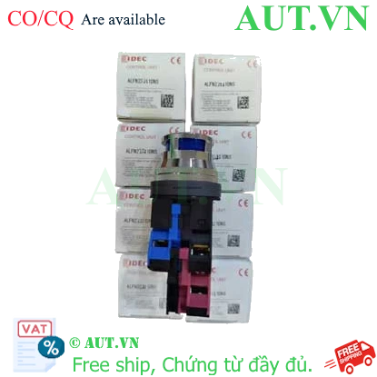 Ảnh của Nút nhấn nhả có đèn IDEC ALFN22211DNS 24VAC/DC D30 1NO+1NC (Xanh)