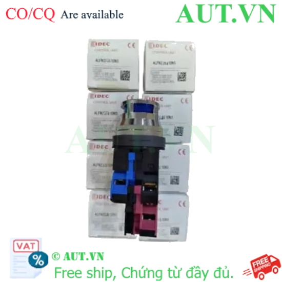 Ảnh của Nút nhấn nhả có đèn IDEC ALFN22211DNS 24VAC/DC D30 1NO+1NC (Xanh)