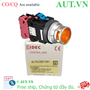 Ảnh của Nút nhấn nhả có đèn IDEC ALFN22211DNY 24VAC/DC D30 1NO+1NC (Vàng)