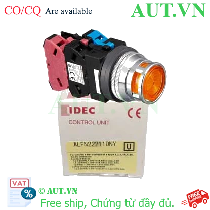 Ảnh của Nút nhấn nhả có đèn IDEC ALFN22211DNY 24VAC/DC D30 1NO+1NC (Vàng)