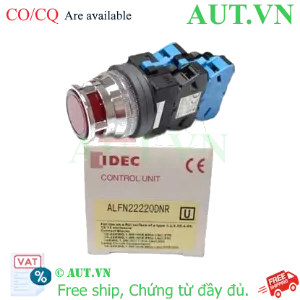 Ảnh của Nút nhấn nhả có đèn IDEC ALFN22220DNR 110-220VAC D25 1NO+1NC (Đỏ)