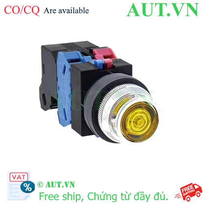 Ảnh của Nút nhấn nhả có đèn IDEC ALFS21611DNR 110VAC D25 1NO+1NC (Đỏ)