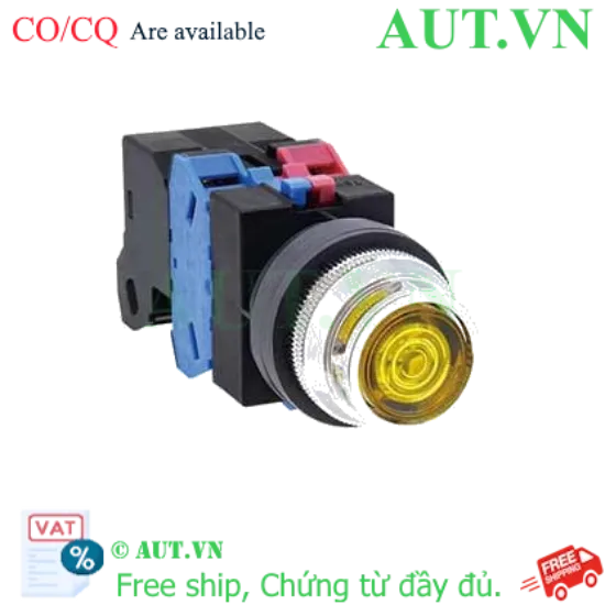 Ảnh của Nút nhấn nhả có đèn IDEC ALFS21622DNS 110VAC D25 2NO+2NC (Xanh)