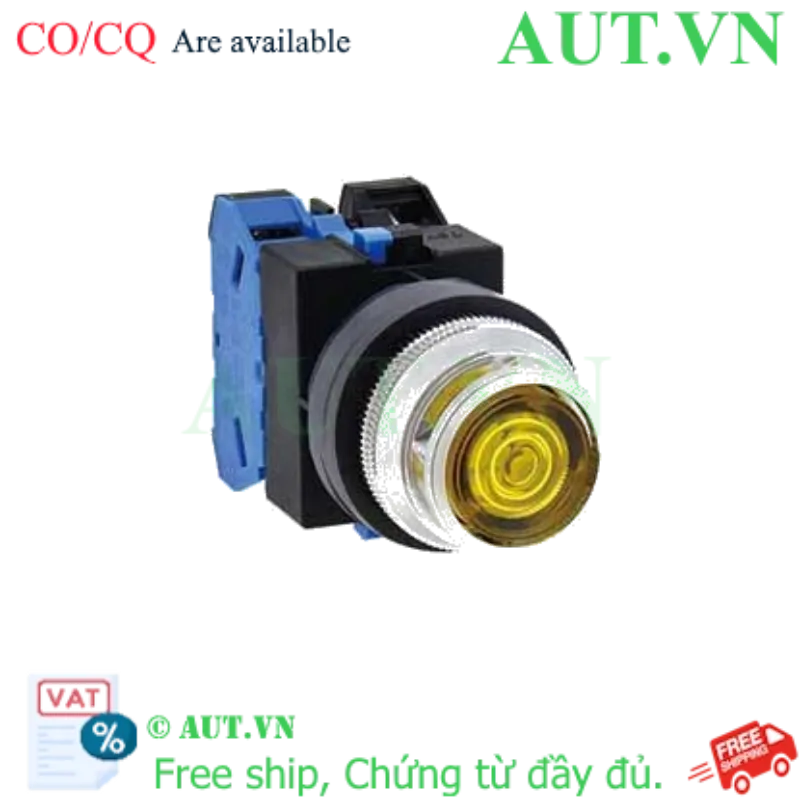 Ảnh của Nút nhấn nhả có đèn IDEC ALFS22220DNPW 24VAC/DC D25 2NO (Trắng)