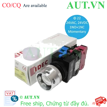 Ảnh của Nút nhấn nhả có đèn IDEC ALFW22211DPW 24VAC/DC D22 1NO+1NC (Trắng)