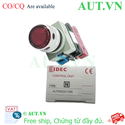 Ảnh của Nút nhấn nhả có đèn IDEC ALFW22211DR 24VAC/DC D22 1NO+1NC (Đỏ)