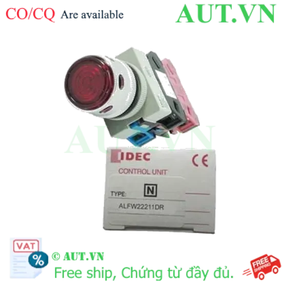 Ảnh của Nút nhấn nhả có đèn IDEC ALFW22211DR 24VAC/DC D22 1NO+1NC (Đỏ)