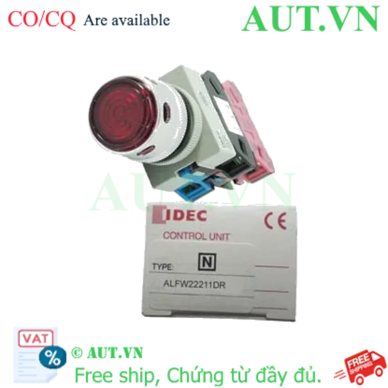 Ảnh của Nút nhấn nhả có đèn IDEC ALFW22211DR 24VAC/DC D22 1NO+1NC (Đỏ)