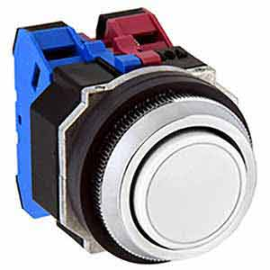 Ảnh của Nút nhấn nhả không đèn IDEC ABD122NW D30 2NO+2NC (Trắng)