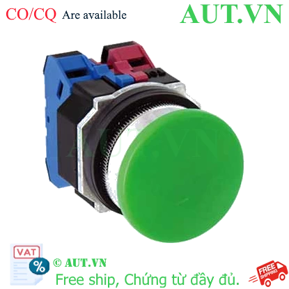 Ảnh của Nút nhấn nhả không đèn IDEC ABD311NG D30 1NO+1NC (Xanh)