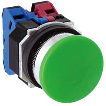 Ảnh của Nút nhấn nhả không đèn IDEC ABD322NG D30 2NO+2NC (Xanh)