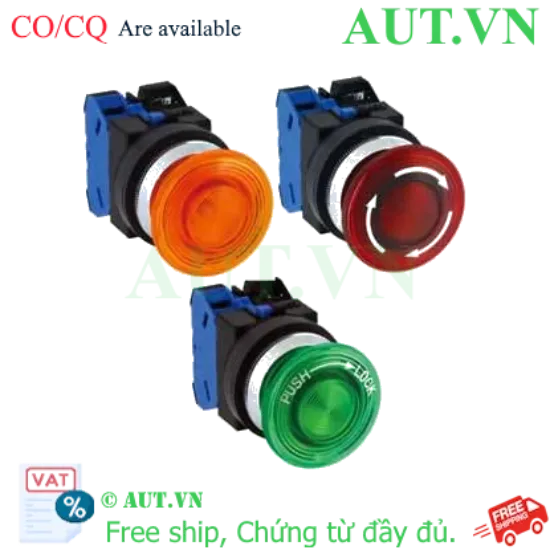 Ảnh của Nút nhấn nhả có đèn IDEC ALGN22202DNPW-MAU 24VAC/DC D30 2NC (Trắng)