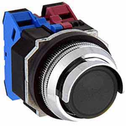 Ảnh của Nút nhấn nhả không đèn IDEC ABGD211NB D30 1NO+1NC (Đen)