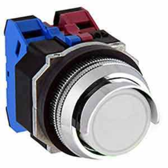 Ảnh của Nút nhấn nhả không đèn IDEC ABGD211NW D30 1NO+1NC (Trắng)