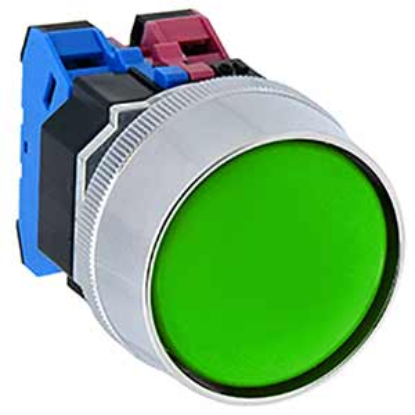 Ảnh của Nút nhấn nhả không đèn IDEC ABGD322NG D30 2NO+2NC (Xanh)