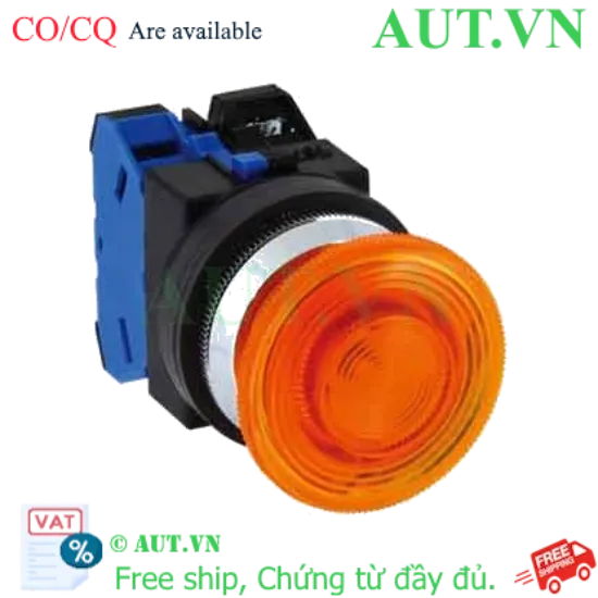 Ảnh của Nút nhấn nhả có đèn IDEC ALN31602DNA 110VAC D30 2NC (Hổ phách)