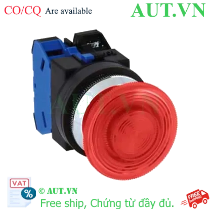 Ảnh của Nút nhấn nhả có đèn IDEC ALN31602DNR 110VAC D30 2NC (Đỏ)