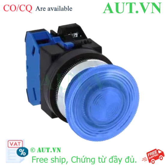 Ảnh của Nút nhấn nhả có đèn IDEC ALN31602DNS 110VAC D30 2NC (Xanh)
