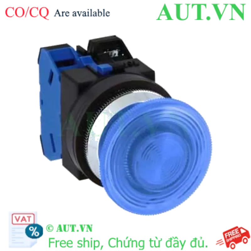 Ảnh của Nút nhấn nhả có đèn IDEC ALN31602DNS 110VAC D30 2NC (Xanh)