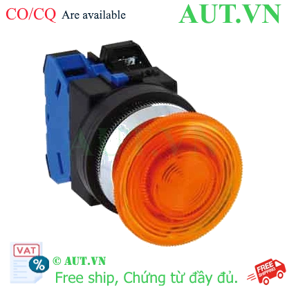 Ảnh của Nút nhấn nhả có đèn IDEC ALN31611DNA 110VAC D30 1NO+1NC (Hổ phách)