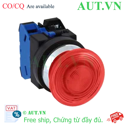 Ảnh của Nút nhấn nhả có đèn IDEC ALN31611DNR 110VAC D30 1NO+1NC (Đỏ)
