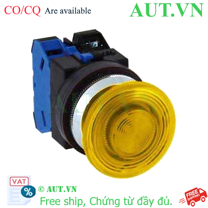 Ảnh của Nút nhấn nhả có đèn IDEC ALN31620DNY 110VAC D30 2NO (Vàng)