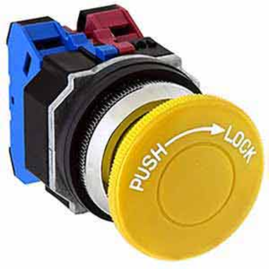 Ảnh của Nút nhấn nhả không đèn IDEC AJD311NY D30 1NO+1NC (Vàng)