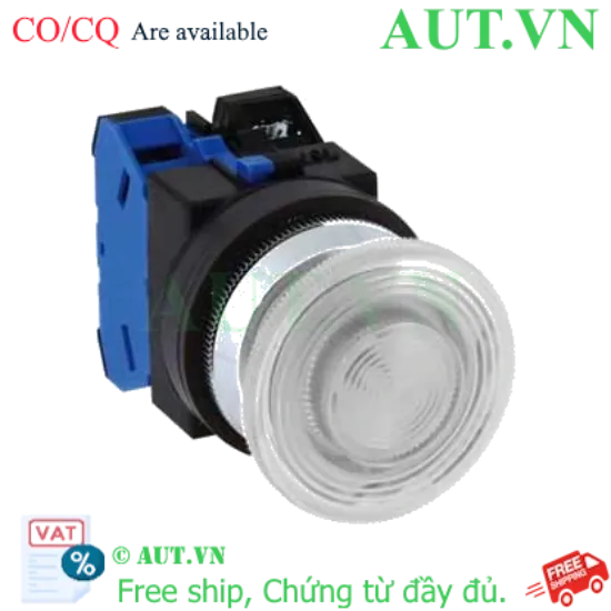Ảnh của Nút nhấn nhả có đèn IDEC ALN32202DNPW 24VAC/DC D30 2NC (Trắng)
