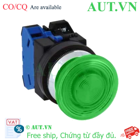 Ảnh của Nút nhấn nhả có đèn IDEC ALN32211DNG 24VAC/DC D30 1NO+1NC (Xanh)