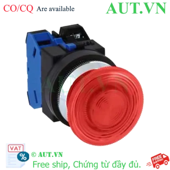 Ảnh của Nút nhấn nhả có đèn IDEC ALN32602DNR 220VAC D30 2NC (Đỏ)