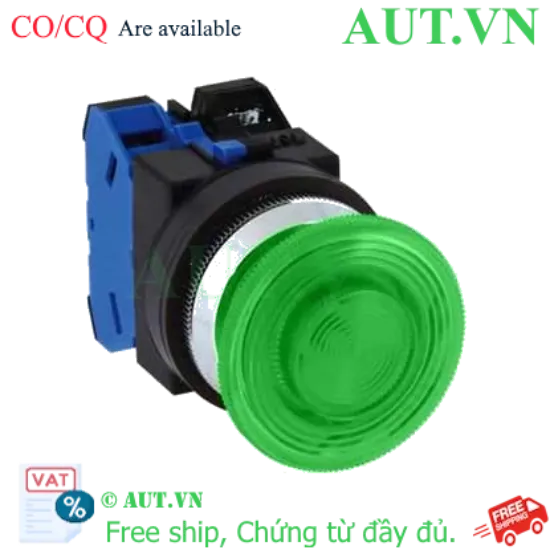 Ảnh của Nút nhấn nhả có đèn IDEC ALN32620DNG 220VAC D30 2NO (Xanh)